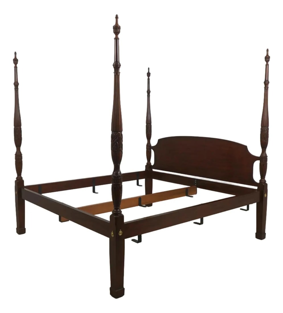 King Poster Bed Mahogany Model 151 by Henkel Harris Traditional 1989 (1 of 10)