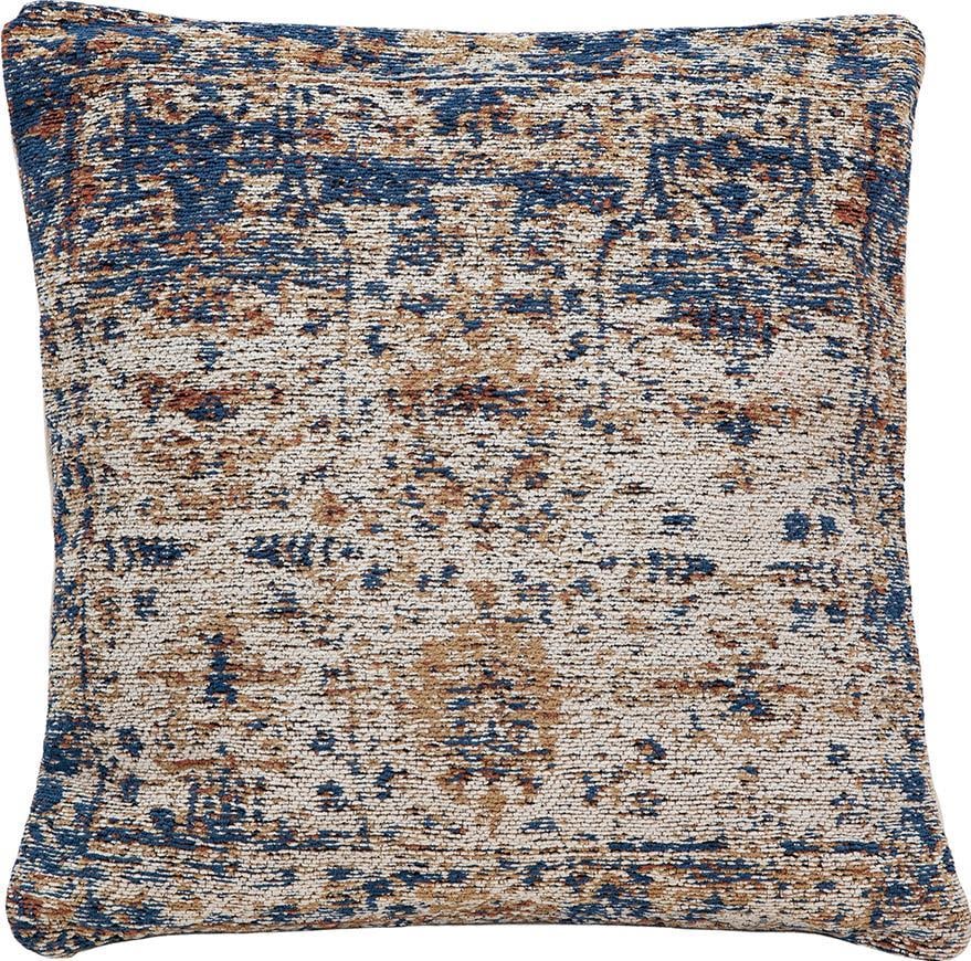 Napier Decorative Cotton Pillow Blue Beige 20x20 (1 of 2)