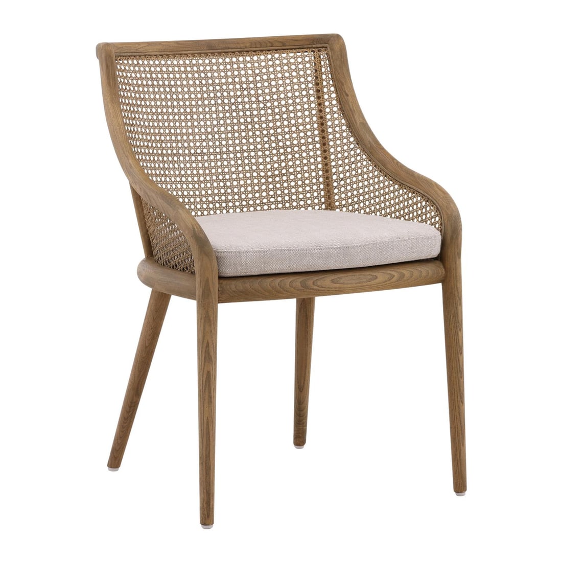 Arcata Beige Linen Upholstered Dining Chair Modern Design (1 of 5)