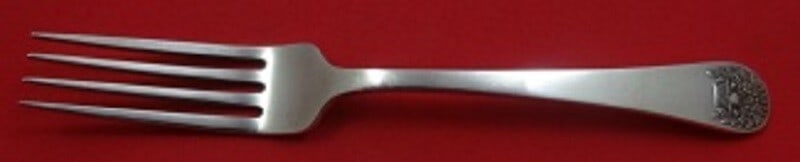 Tuttle Sterling Silver Dinner Fork Basket of Flowers 7.375 in Flatware (1 of 1)