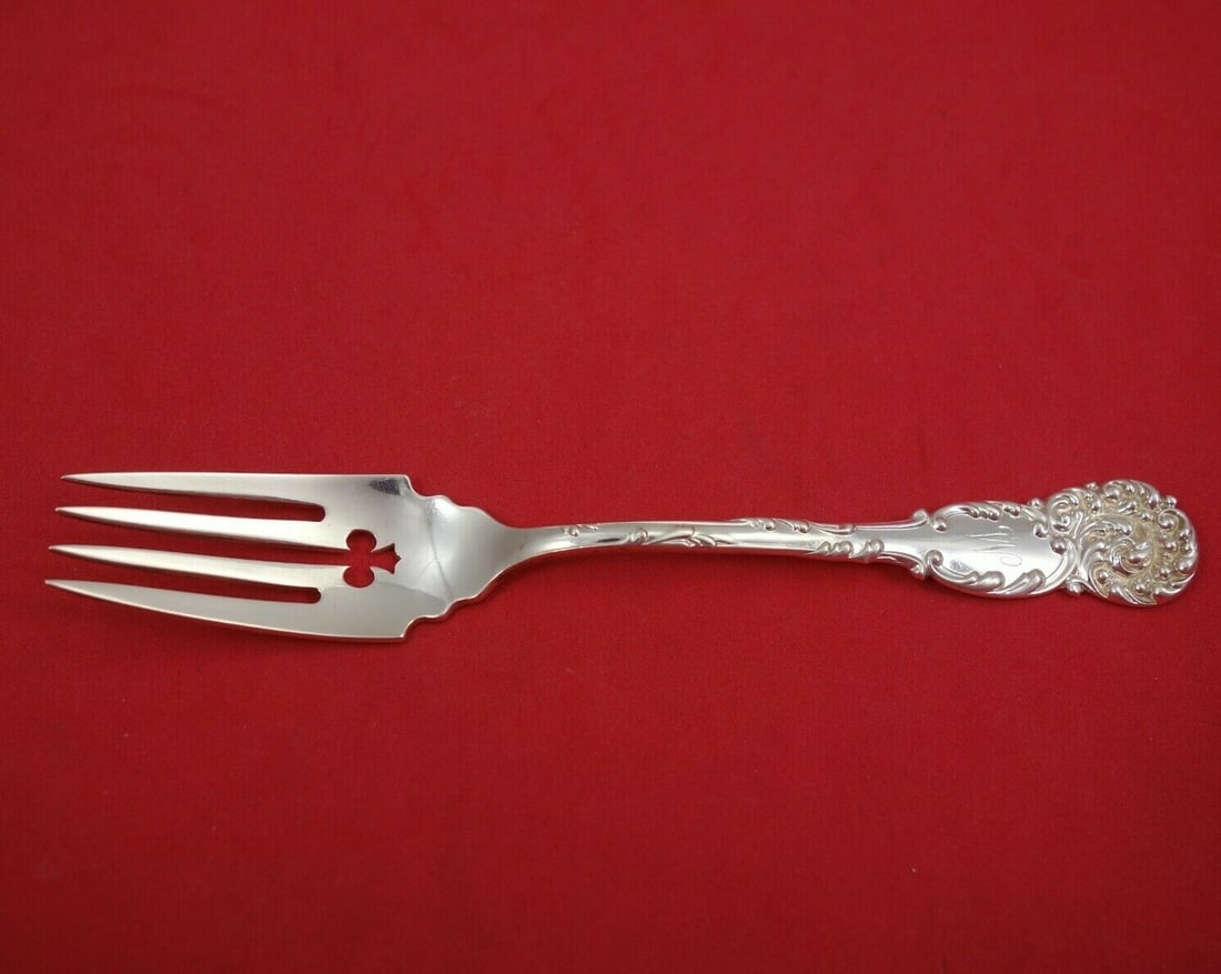 Reed and Barton La Reine Sterling Silver Pastry Fork 6 Inch Antique (1 of 2)