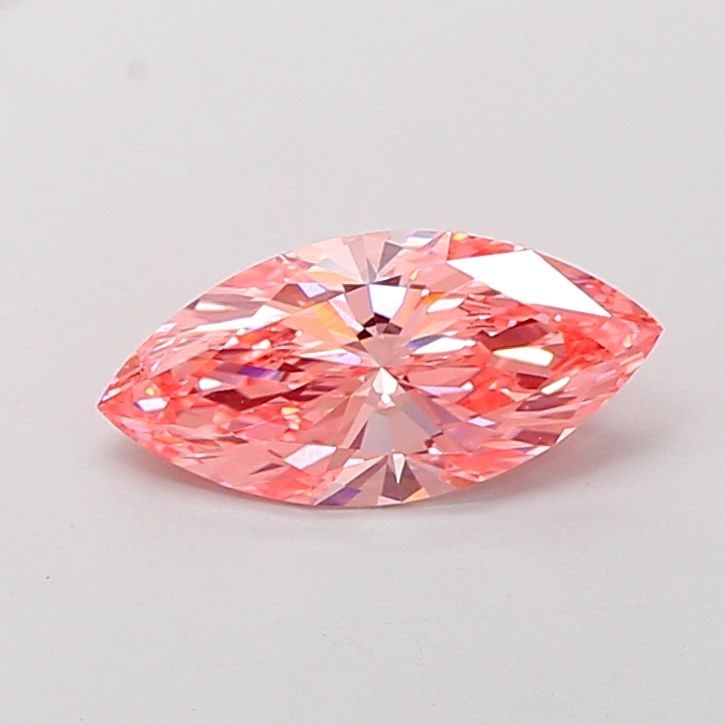 Loose Diamond - MARQUISE 2.09ct Fancy Vivid Pink VVS2: Loose Diamond - MARQUISE 2.09ct Fancy Vivid Pink VVS2 Source: This is a real non-mined Diamond that has been grown in a lab Shape: MARQUISE Carats: 2.09 Color: Fancy Vivid Pink Certification: IGI Vide