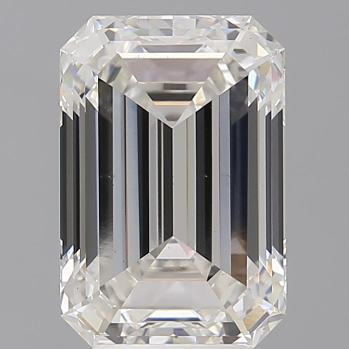 Loose Diamond - EMERALD 4.59ct F VS2: Loose Diamond - EMERALD 4.59ct F VS2 Source: This is a real non-mined Diamond that has been grown in a lab Shape: EMERALD Carats: 4.59 Color: F Clarity: VS2 Certification: IGI Condition: Pre-Owned PLE
