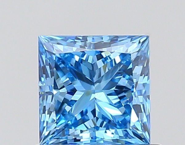 Loose Diamond - PRINCESS 0.72ct Fancy Vivid Blue VVS1: Loose Diamond - PRINCESS 0.72ct Fancy Vivid Blue VVS1 Source: This is a real non-mined Diamond that has been grown in a lab Shape: PRINCESS Carats: 0.72 Color: Fancy Vivid Blue Certification: IGI Vide