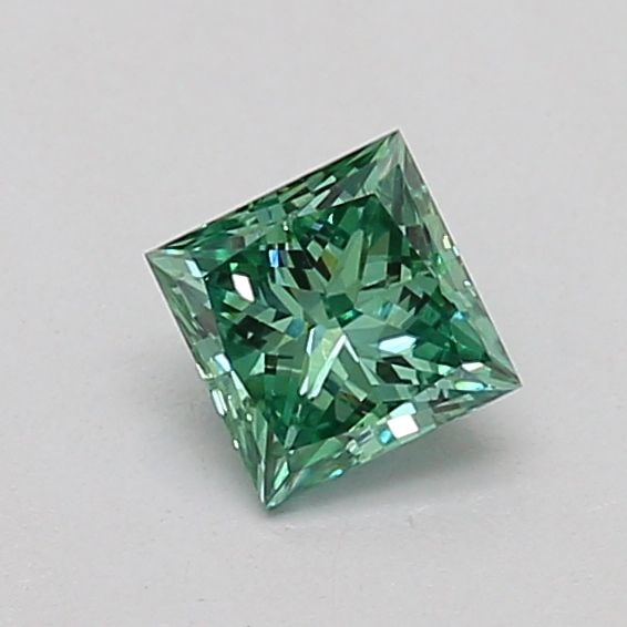 Loose Diamond - PRINCESS 0.28ct Fancy Vivid Green VS1: Loose Diamond - PRINCESS 0.28ct Fancy Vivid Green VS1 Source: This is a real non-mined Diamond that has been grown in a lab Shape: PRINCESS Carats: 0.28 Color: Fancy Vivid Green Certification: IGI