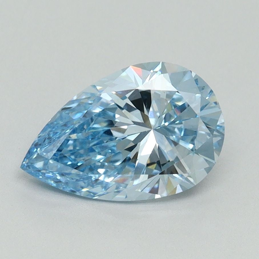 Loose Diamond - PEAR 1.5ct Fancy Vivid Blue VS1: Loose Diamond - PEAR 1.5ct Fancy Vivid Blue VS1 Source: This is a real non-mined Diamond that has been grown in a lab Shape: PEAR Carats: 1.5 Color: Fancy Vivid Blue Certification: IGI Video: Video