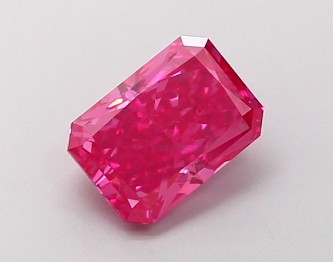 Loose Diamond - RADIANT 1.04ct Fancy Vivid Pink VS2: Loose Diamond - RADIANT 1.04ct Fancy Vivid Pink VS2 Source: This is a real non-mined Diamond that has been grown in a lab Shape: RADIANT Carats: 1.04 Color: Fancy Vivid Pink Certification: IGI Video: