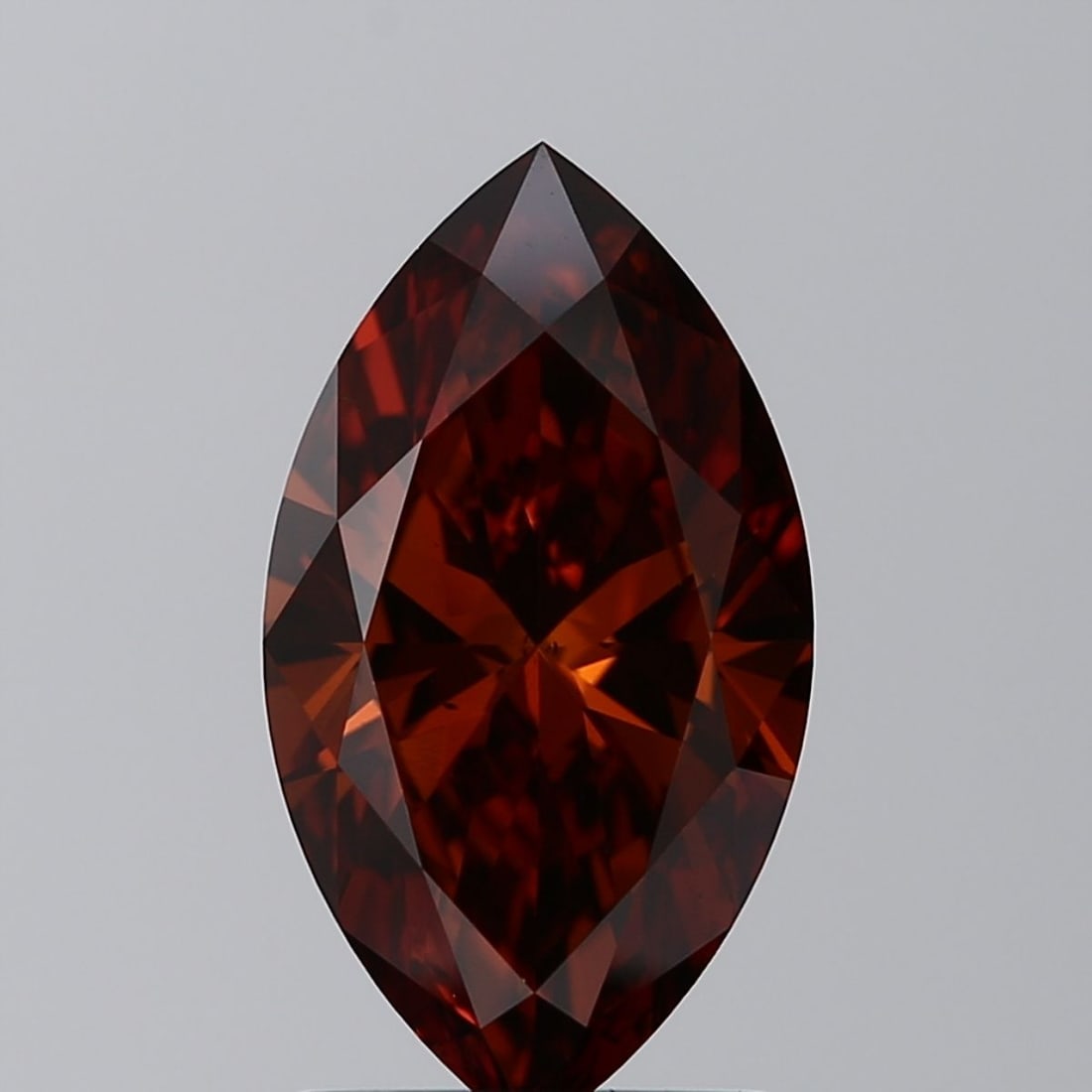 Loose Diamond - MARQUISE 1.5ct Fancy Deep Orangey Brown VS2: Loose Diamond - MARQUISE 1.5ct Fancy Deep Orangey Brown VS2 Source: This is a real non-mined Diamond that has been grown in a lab Shape: MARQUISE Carats: 1.5 Color: Fancy Deep Orangey Brown Certificat