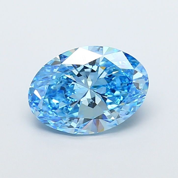 Loose Diamond - OVAL 3.01ct Fancy Vivid Blue VS2: Loose Diamond - OVAL 3.01ct Fancy Vivid Blue VS2 Source: This is a real non-mined Diamond that has been grown in a lab Shape: OVAL Carats: 3.01 Color: Fancy Vivid Blue Certification: IGI Video: