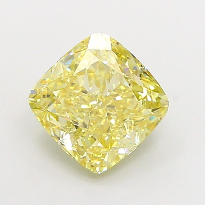 Loose Diamond - CUSHION MODIFIED 2.51ct Fancy Intense Yellow VS2: Loose Diamond - CUSHION MODIFIED 2.51ct Fancy Intense Yellow VS2 Source: This is a real non-mined Diamond that has been grown in a lab Shape: CUSHION MODIFIED Carats: 2.51 Color: Fancy Intense Yellow 
