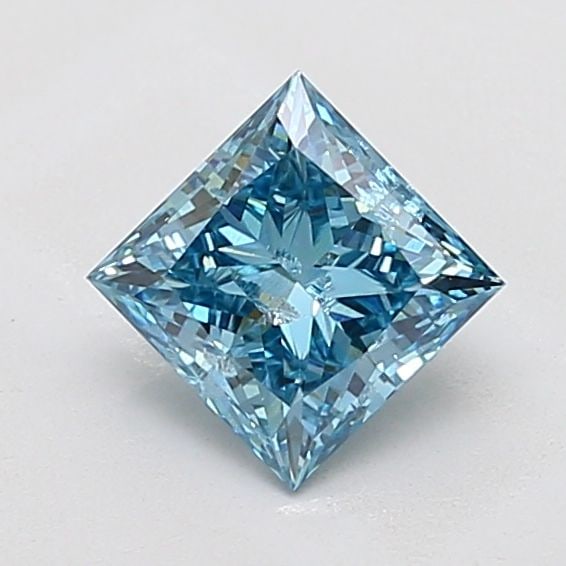 Loose Diamond - PRINCESS 1.53ct Fancy Vivid Blue I1: Loose Diamond - PRINCESS 1.53ct Fancy Vivid Blue I1 Source: This is a real non-mined Diamond that has been grown in a lab Shape: PRINCESS Carats: 1.53 Color: Fancy Vivid Blue Certification: IGI Video: