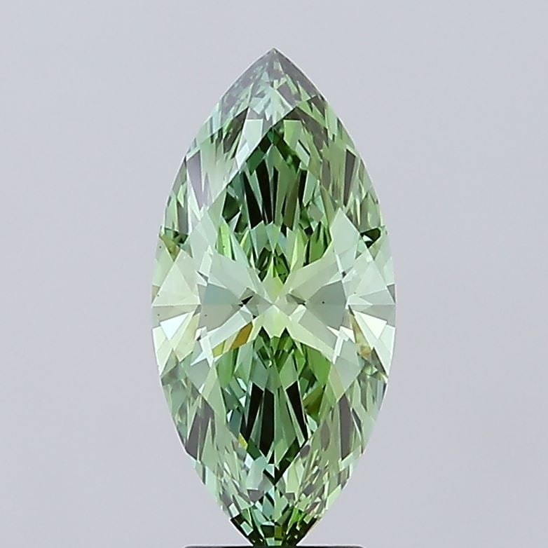 Loose Diamond - MARQUISE 3.01ct Fancy Vivid Green VS1: Loose Diamond - MARQUISE 3.01ct Fancy Vivid Green VS1 Source: This is a real non-mined Diamond that has been grown in a lab Shape: MARQUISE Carats: 3.01 Color: Fancy Vivid Green Certification: IGI Vid