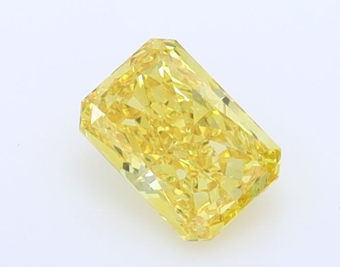 Loose Diamond - RADIANT 0.58ct Fancy Vivid Yellow VS2: Loose Diamond - RADIANT 0.58ct Fancy Vivid Yellow VS2 Source: This is a real non-mined Diamond that has been grown in a lab Shape: RADIANT Carats: 0.58 Color: Fancy Vivid Yellow Certification: IGI Vid