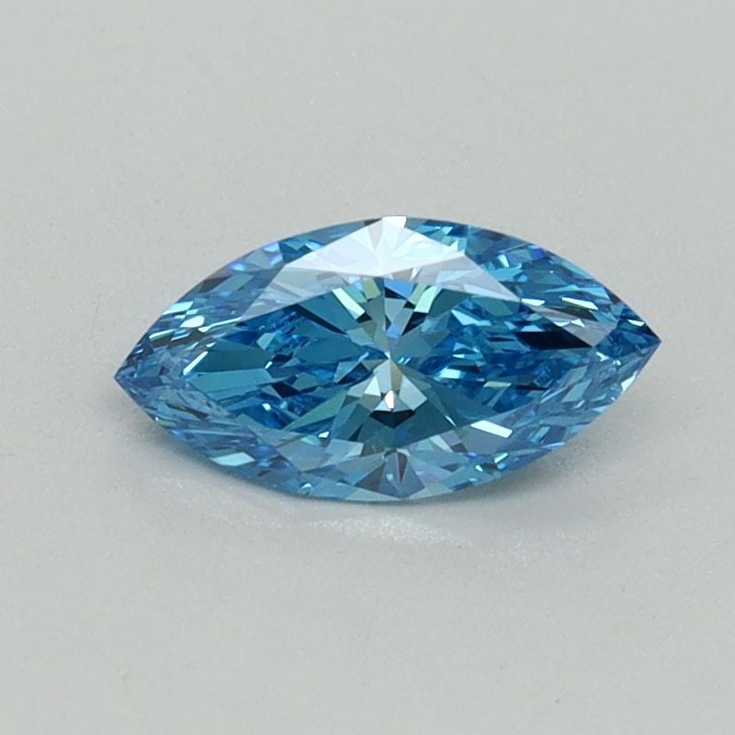 Loose Diamond - MARQUISE 0.52ct Fancy Vivid Blue VVS2: Loose Diamond - MARQUISE 0.52ct Fancy Vivid Blue VVS2 Source: This is a real non-mined Diamond that has been grown in a lab Shape: MARQUISE Carats: 0.52 Color: Fancy Vivid Blue Certification: IGI