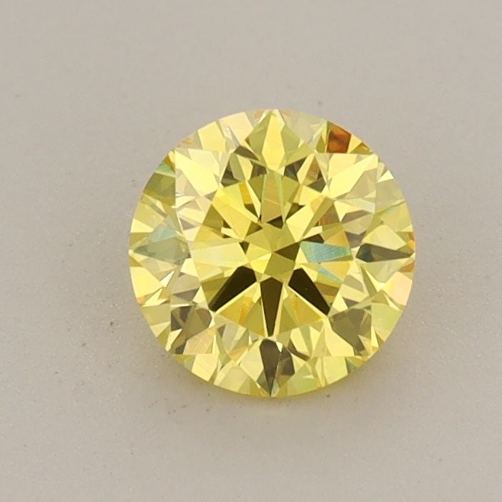 Loose Diamond - ROUND 0.65ct Fancy Vivid Yellow VS1 (1 of 1)