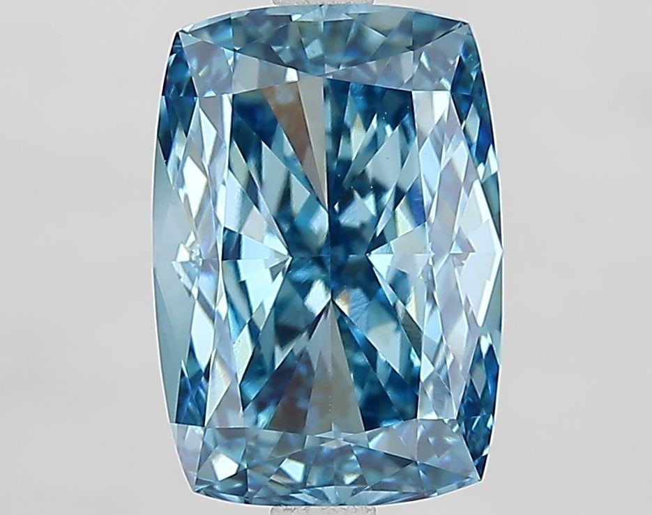 Loose Diamond - CUSHION MODIFIED 3.83ct Fancy Vivid Blue VS1: Loose Diamond - CUSHION MODIFIED 3.83ct Fancy Vivid Blue VS1 Source: This is a real non-mined Diamond that has been grown in a lab Shape: CUSHION MODIFIED Carats: 3.83 Color: Fancy Vivid Blue