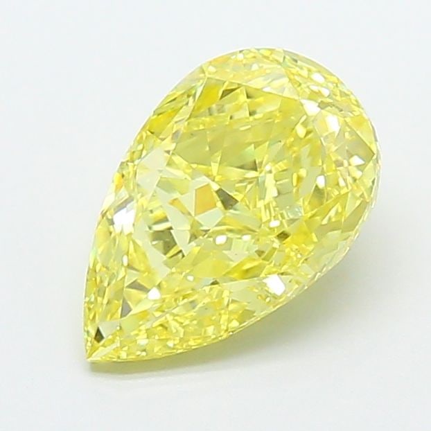 Loose Diamond - PEAR 2.5ct Fancy Intense Yellow VS1: Loose Diamond - PEAR 2.5ct Fancy Intense Yellow VS1 Source: This is a real non-mined Diamond that has been grown in a lab Shape: PEAR Carats: 2.5 Color: Fancy Intense Yellow Certification: IGI Video: