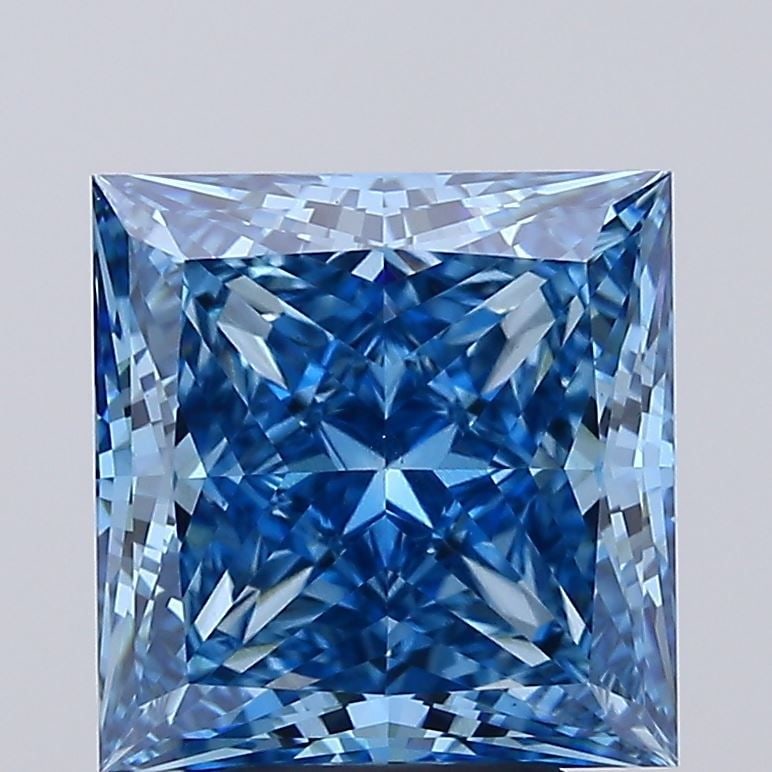 Loose Diamond - PRINCESS 5.0ct Fancy Vivid Blue VS1: Loose Diamond - PRINCESS 5.0ct Fancy Vivid Blue VS1 Source: This is a real non-mined Diamond that has been grown in a lab Shape: PRINCESS Carats: 5.0 Color: Fancy Vivid Blue Certification: IGI Video: