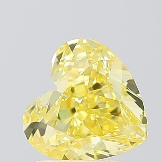 Loose Diamond - HEART 2.0ct Fancy Vivid Yellow VS1: Loose Diamond - HEART 2.0ct Fancy Vivid Yellow VS1 Source: This is a real non-mined Diamond that has been grown in a lab Shape: HEART Carats: 2.0 Color: Fancy Vivid Yellow Certification: IGI Video: