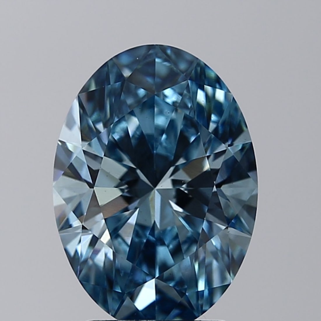 Loose Diamond - OVAL 2.51ct Fancy Vivid Blue VS2: Loose Diamond - OVAL 2.51ct Fancy Vivid Blue VS2 Source: This is a real non-mined Diamond that has been grown in a lab Shape: OVAL Carats: 2.51 Color: Fancy Vivid Blue Certification: IGI Video: