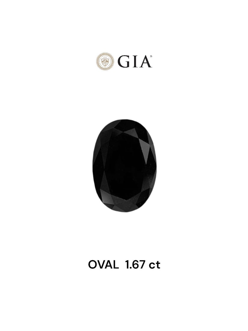 Loose Diamond - OVAL 1.67ct Fancy Black VVS2 (1 of 1)