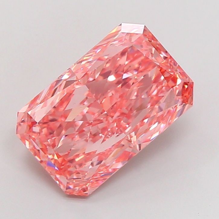 Loose Diamond - RADIANT 7.11ct Fancy Vivid Pink VS1: Loose Diamond - RADIANT 7.11ct Fancy Vivid Pink VS1 Source: This is a real non-mined Diamond that has been grown in a lab Shape: RADIANT Carats: 7.11 Color: Fancy Vivid Pink Certification: IGI Video:
