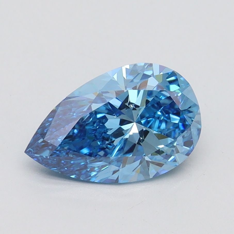 Loose Diamond - PEAR 1.25ct Fancy Vivid Blue VS1: Loose Diamond - PEAR 1.25ct Fancy Vivid Blue VS1 Source: This is a real non-mined Diamond that has been grown in a lab Shape: PEAR Carats: 1.25 Color: Fancy Vivid Blue Certification: IGI Video: Video