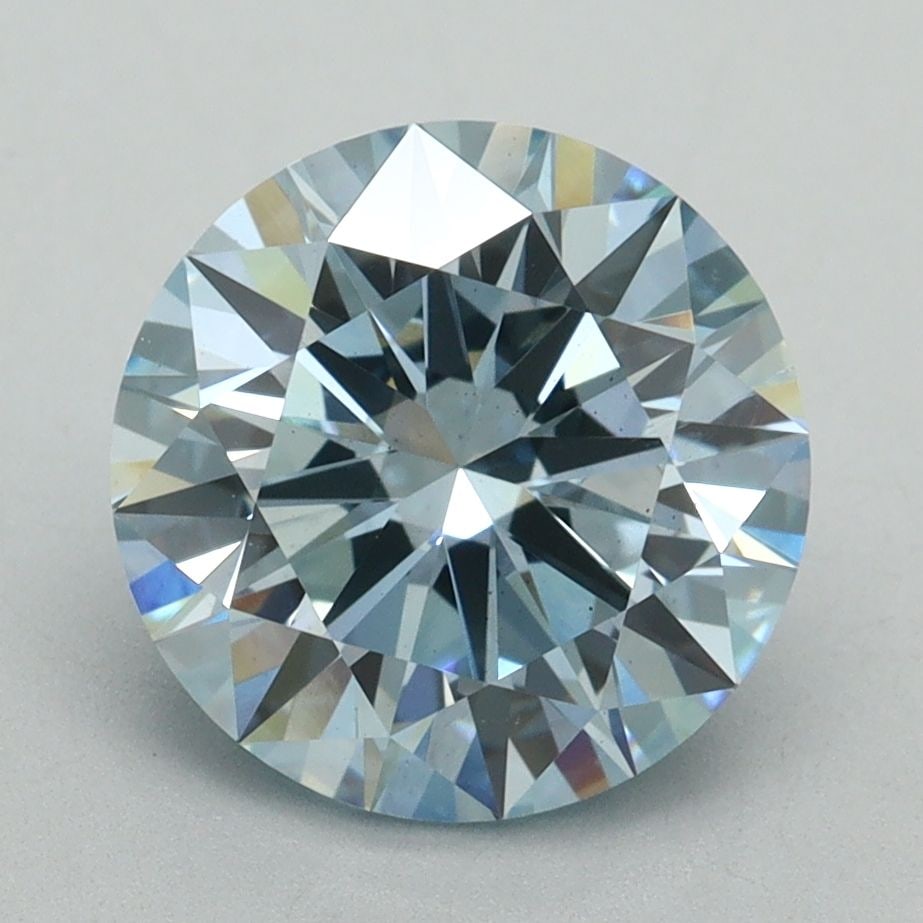 Ideal Loose Diamond - ROUND 3.02ct Fancy Intense Blue VS2 (1 of 1)