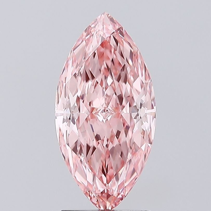 Loose Diamond - MARQUISE 2.07ct Fancy Vivid Pink VVS2: Loose Diamond - MARQUISE 2.07ct Fancy Vivid Pink VVS2 Source: This is a real non-mined Diamond that has been grown in a lab Shape: MARQUISE Carats: 2.07 Color: Fancy Vivid Pink Certification: IGI Vide