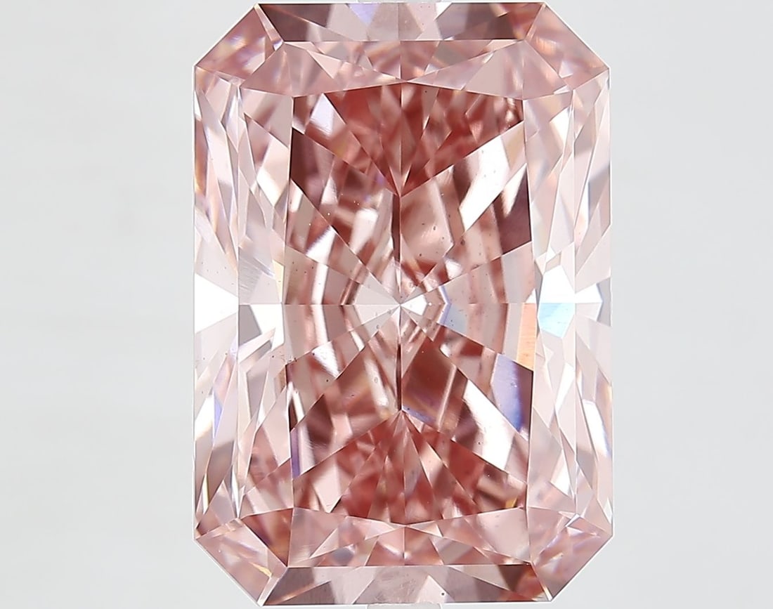 Loose Diamond - RADIANT 10.55ct Fancy Vivid Pink VS2: Loose Diamond - RADIANT 10.55ct Fancy Vivid Pink VS2 Source: This is a real non-mined Diamond that has been grown in a lab Shape: RADIANT Carats: 10.55 Color: Fancy Vivid Pink Certification: IGI Video