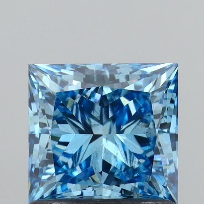 Loose Diamond - PRINCESS 1.04ct Fancy Vivid Blue SI1: Loose Diamond - PRINCESS 1.04ct Fancy Vivid Blue SI1 Source: This is a real non-mined Diamond that has been grown in a lab Shape: PRINCESS Carats: 1.04 Color: Fancy Vivid Blue Certification: IGI