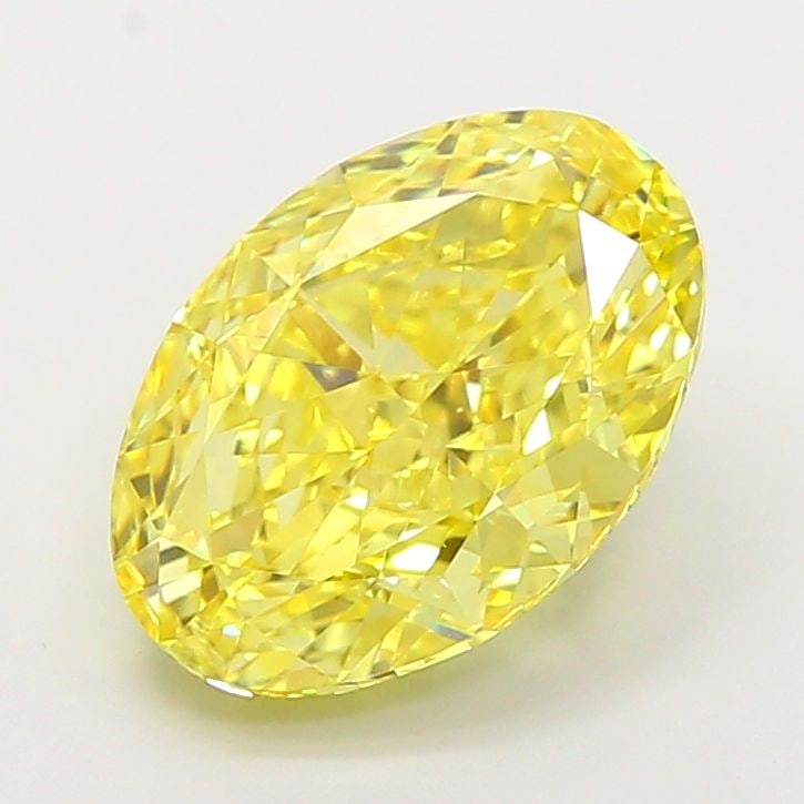 Loose Diamond - OVAL 5.07ct Fancy Vivid Yellow VS1: Loose Diamond - OVAL 5.07ct Fancy Vivid Yellow VS1 Source: This is a real non-mined Diamond that has been grown in a lab Shape: OVAL Carats: 5.07 Color: Fancy Vivid Yellow Certification: IGI Video: