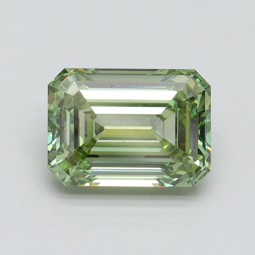 Loose Diamond - EMERALD 2.0ct Fancy Vivid Green VS1: Loose Diamond - EMERALD 2.0ct Fancy Vivid Green VS1 Source: This is a real non-mined Diamond that has been grown in a lab Shape: EMERALD Carats: 2.0 Color: Fancy Vivid Green Certification: IGI Video: