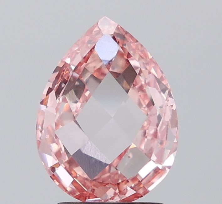 Loose Diamond - PEAR 2.0ct Fancy Intense Pink VS2: Loose Diamond - PEAR 2.0ct Fancy Intense Pink VS2 Source: This is a real non-mined Diamond that has been grown in a lab Shape: PEAR Carats: 2.0 Color: Fancy Intense Pink Certification: IGI Video: