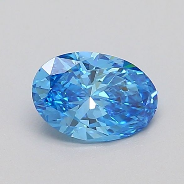 Loose Diamond - OVAL 0.57ct Fancy Vivid Blue VS1: Loose Diamond - OVAL 0.57ct Fancy Vivid Blue VS1 Source: This is a real non-mined Diamond that has been grown in a lab Shape: OVAL Carats: 0.57 Color: Fancy Vivid Blue Certification: IGI Video: