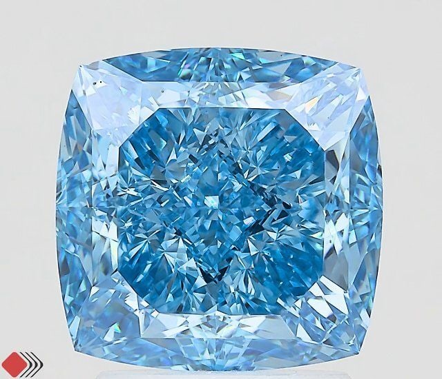 Loose Diamond - CUSHION MODIFIED 3.19ct Fancy Vivid Blue VS1: Loose Diamond - CUSHION MODIFIED 3.19ct Fancy Vivid Blue VS1 Source: This is a real non-mined Diamond that has been grown in a lab Shape: CUSHION MODIFIED Carats: 3.19 Color: Fancy Vivid Blue