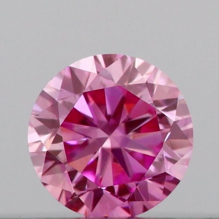 Loose Diamond - ROUND 0.11ct Fancy Vivid Pink VVS2: Loose Diamond - ROUND 0.11ct Fancy Vivid Pink VVS2 Source: This is a real non-mined Diamond that has been grown in a lab Shape: ROUND Carats: 0.11 Color: Fancy Vivid Pink Certification: IGI Video: