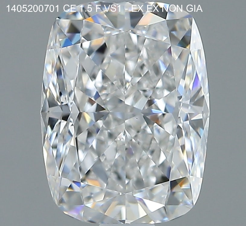 Loose Diamond - CUSHION 1.5ct F VS1: Loose Diamond - CUSHION 1.5ct F VS1 Source: Natural Mined Diamond Shape: CUSHION Carats: 1.5 Color: F Clarity: VS1 Certification: GIA Condition: Pre-Owned PLEASE NOTE: Framed, Large, or heavy items do