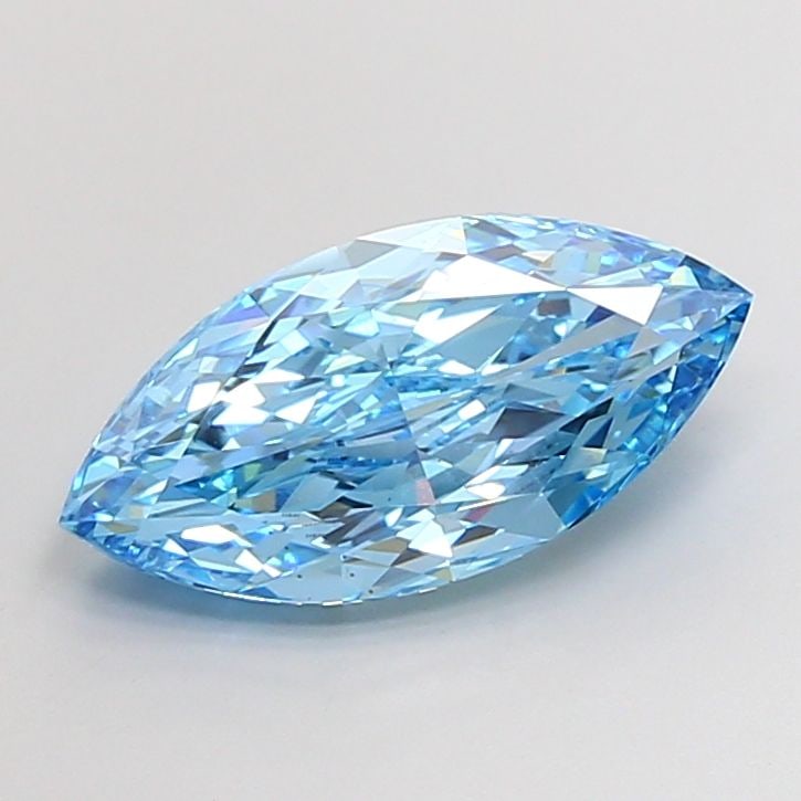 Loose Diamond - MARQUISE 5.07ct Fancy Vivid Blue VS1: Loose Diamond - MARQUISE 5.07ct Fancy Vivid Blue VS1 Source: This is a real non-mined Diamond that has been grown in a lab Shape: MARQUISE Carats: 5.07 Color: Fancy Vivid Blue Certification: IGI Video