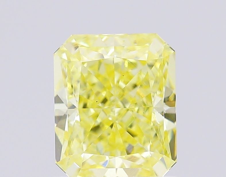 Loose Diamond - RADIANT 1.25ct Fancy Intense Yellow VS1: Loose Diamond - RADIANT 1.25ct Fancy Intense Yellow VS1 Source: This is a real non-mined Diamond that has been grown in a lab Shape: RADIANT Carats: 1.25 Color: Fancy Intense Yellow Certification: IGI