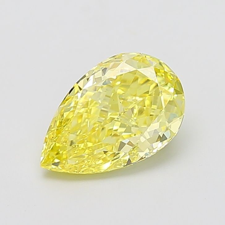 Loose Diamond - PEAR 2.56ct Fancy Vivid Yellow VS1: Loose Diamond - PEAR 2.56ct Fancy Vivid Yellow VS1 Source: This is a real non-mined Diamond that has been grown in a lab Shape: PEAR Carats: 2.56 Color: Fancy Vivid Yellow Certification: IGI Video: