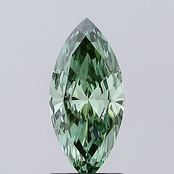 Loose Diamond - MARQUISE 1.22ct Fancy Vivid Green VS1: Loose Diamond - MARQUISE 1.22ct Fancy Vivid Green VS1 Source: This is a real non-mined Diamond that has been grown in a lab Shape: MARQUISE Carats: 1.22 Color: Fancy Vivid Green Certification: IGI Vid