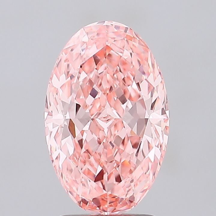 Loose Diamond - OVAL 3.02ct Fancy Vivid Pink VVS2: Loose Diamond - OVAL 3.02ct Fancy Vivid Pink VVS2 Source: This is a real non-mined Diamond that has been grown in a lab Shape: OVAL Carats: 3.02 Color: Fancy Vivid Pink Certification: IGI Video: