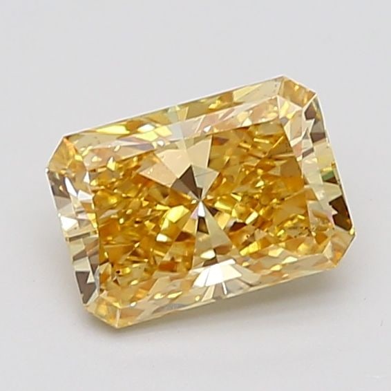 Loose Diamond - RADIANT 2.01ct Fancy Intense Brownish Yellow VS2: Loose Diamond - RADIANT 2.01ct Fancy Intense Brownish Yellow VS2 Source: This is a real non-mined Diamond that has been grown in a lab Shape: RADIANT Carats: 2.01 Color: Fancy Intense Brownish Yellow 