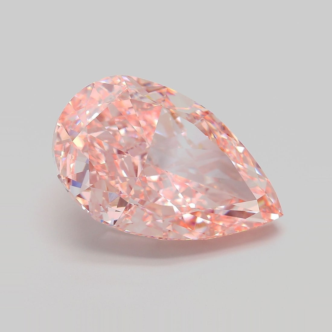Loose Diamond - PEAR 17.39ct Fancy Intense Pink VVS2: Loose Diamond - PEAR 17.39ct Fancy Intense Pink VVS2 Source: This is a real non-mined Diamond that has been grown in a lab Shape: PEAR Carats: 17.39 Color: Fancy Intense Pink Certification: IGI Video: