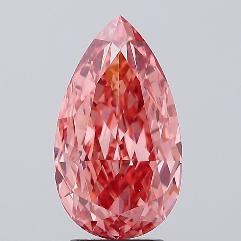 Loose Diamond - PEAR 4.23ct Fancy Vivid Pink VS1: Loose Diamond - PEAR 4.23ct Fancy Vivid Pink VS1 Source: This is a real non-mined Diamond that has been grown in a lab Shape: PEAR Carats: 4.23 Color: Fancy Vivid Pink Certification: IGI Video: