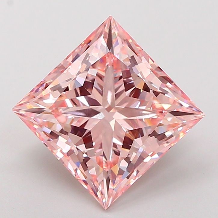Loose Diamond - PRINCESS 5.17ct Fancy Intense Pink VS1: Loose Diamond - PRINCESS 5.17ct Fancy Intense Pink VS1 Source: This is a real non-mined Diamond that has been grown in a lab Shape: PRINCESS Carats: 5.17 Color: Fancy Intense Pink Certification: IGI P