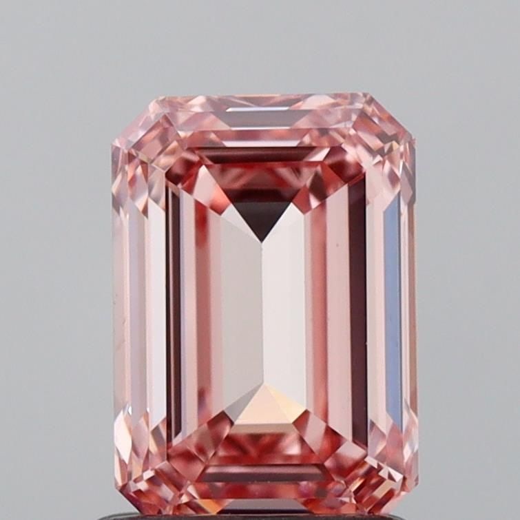 Loose Diamond - EMERALD 1.41ct Fancy Vivid Pink VS1: Loose Diamond - EMERALD 1.41ct Fancy Vivid Pink VS1 Source: This is a real non-mined Diamond that has been grown in a lab Shape: EMERALD Carats: 1.41 Color: Fancy Vivid Pink Certification: IGI Video:
