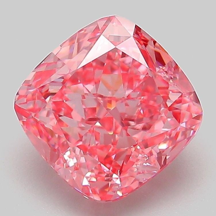 Loose Diamond - CUSHION MODIFIED 3.08ct Fancy Vivid Pink VVS2: Loose Diamond - CUSHION MODIFIED 3.08ct Fancy Vivid Pink VVS2 Source: This is a real non-mined Diamond that has been grown in a lab Shape: CUSHION MODIFIED Carats: 3.08 Color: Fancy Vivid Pink Certifi