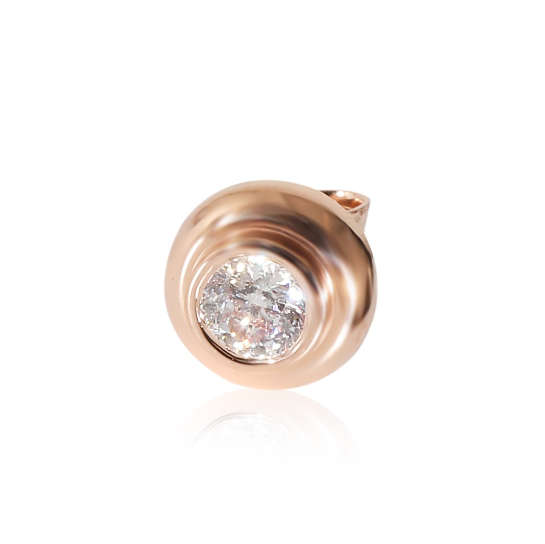 GIA Certified 0.22ct Pink Round Diamond Stud Earrings in 14K Rose Gold (1 of 4)